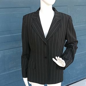 ANNE KLEIN Suit Ladies Premium Pinstripe Blazer